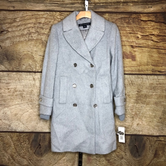 French Connection Jackets & Blazers - French Connection Womens 2 Double Breasted Wool